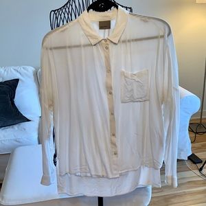 White long-sleeve blouse from Vero Moda